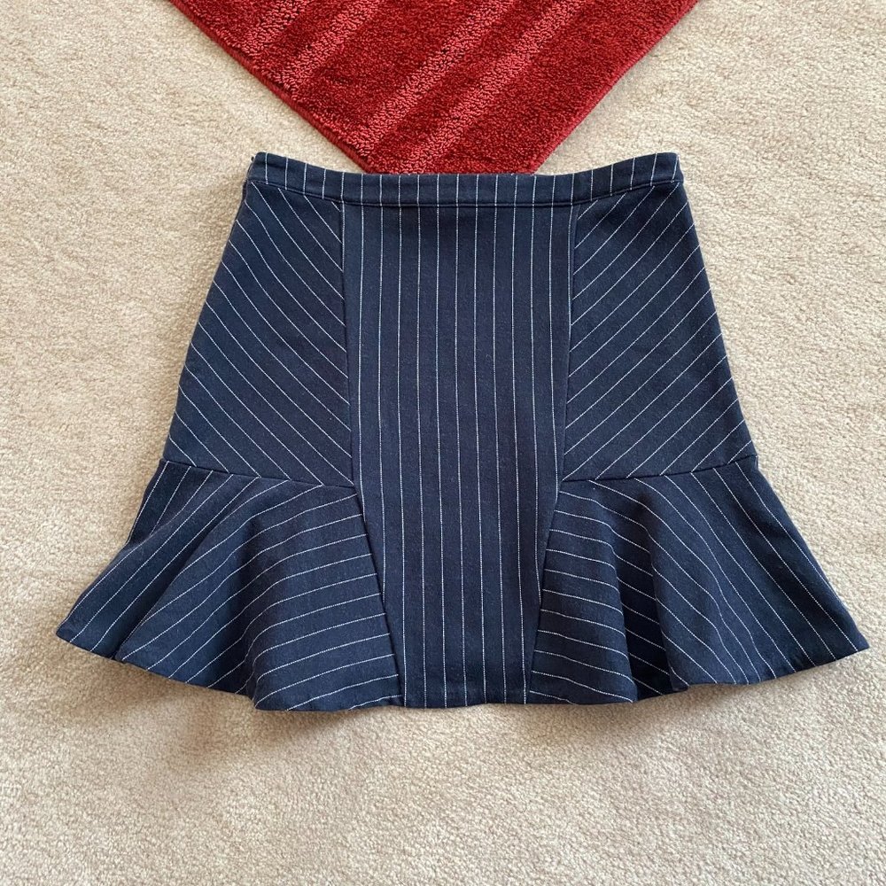 Banana Republic 8 Knit Pinstripe Skirt Unlined - Picture 7 of 12